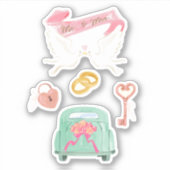 たった今結婚しましたスクラップブック作りシール シール (正面)