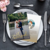 たった今結婚しましたスクリプト結婚オーバーレイの発表 箔招待状