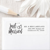 たった今結婚しましたスクリプト |パーソナライズされた | ラベル (インサイチュ)