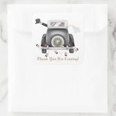 たった今結婚しましたスズ缶結婚のシール スクエアシール (バッグ)