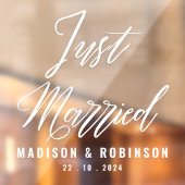 たった今結婚しましたスモダンクリプト限定車 ウィンドウサイン