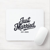たった今結婚しましたス結婚ト2025年の妻ミスター&;ミセス・バー マウスパッド (マウス)