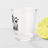 たった今結婚しましたタイポグラフィ ショットグラス (右)