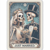たった今結婚しましたタロットカード シール (正面)
