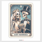 たった今結婚しましたタロットカード シール (シート)