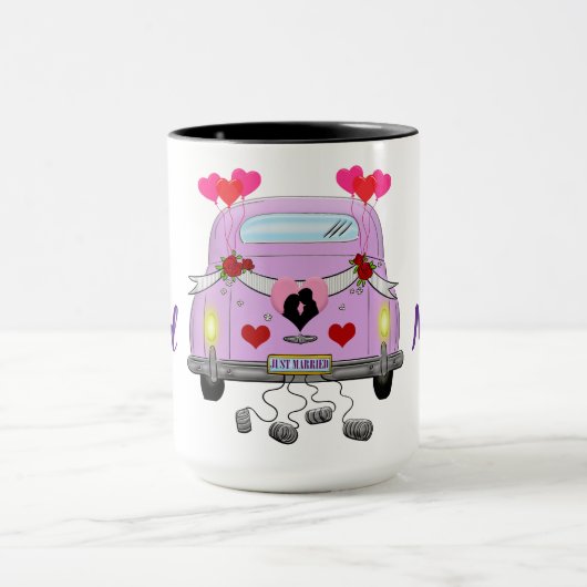 たった今結婚しましたツートーンコーヒーマグ マグカップ (中央)