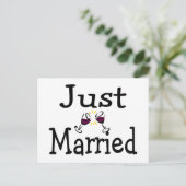 たった今結婚しましたトースト 案内ポストカード (スタンド正面)