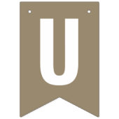 たった今結婚しましたニュートラルベージュボホバンティングフラグ バンティングフラッグ (第3の旗)