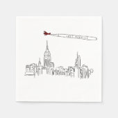 たった今結婚しましたニューヨークシティカクテル スタンダードカクテルナプキン (正面)