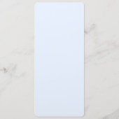 たった今結婚しましたニューヨークシティディナーメニュー メニュー (裏面)