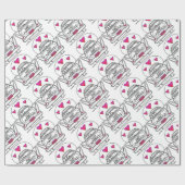 たった今結婚しましたハネムーンカーラッピング紙 ラッピングペーパー (フラット)