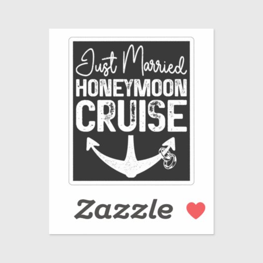 たった今結婚しましたハネムーンクルーズリングや輪マッチングプレゼント シール (シート)