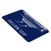 たった今結婚しましたハネムーン結婚ズクルーズキャビンドア マグネット (右側)