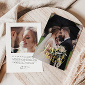 たった今結婚しましたハンドラ結婚ッター発表 箔招待状