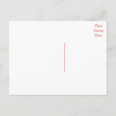 たった今結婚しましたハート及び矢結婚印はがき 案内ポストカード (裏面)