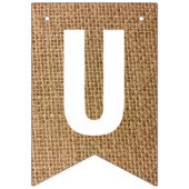 たった今結婚しましたバ素朴ラップニュートラルベージュボホ バンティングフラッグ (第3の旗)