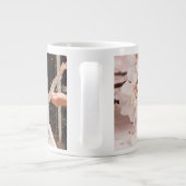 たった今結婚しましたパーソナライズされたコーヒーマグ ジャンボコーヒーマグカップ (裏面)