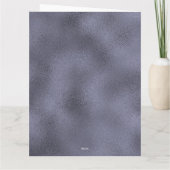 たった今結婚しましたパープルラベンダー結婚ズ カード (裏面)