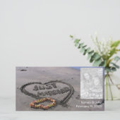 たった今結婚しましたビーチ 案内状 (スタンド正面)