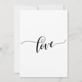 たった今結婚しましたファンシースクリプトポ結婚ストのお祝い 招待状 (裏面)