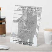 たった今結婚しましたフォトゲストブックテーブルトップサイン 台座サイン (インサイチュ)