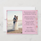 たった今結婚しましたフォト結婚コラージュの発表 (裏面)