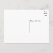 たった今結婚しましたブラック&ホワイトハート結婚のはがき 案内ポストカード (裏面)