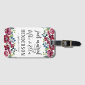 たった今結婚しましたブルゴーニュラジアント開花 ラゲッジタグ (正面横)