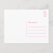 たった今結婚しましたブルーのパーソナ結婚ライズのお知らせ 案内ポストカード (裏面)