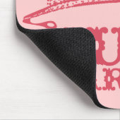 たった今結婚しましたプリンセスブライドティアラウェディング マウスパッド (コーナー)