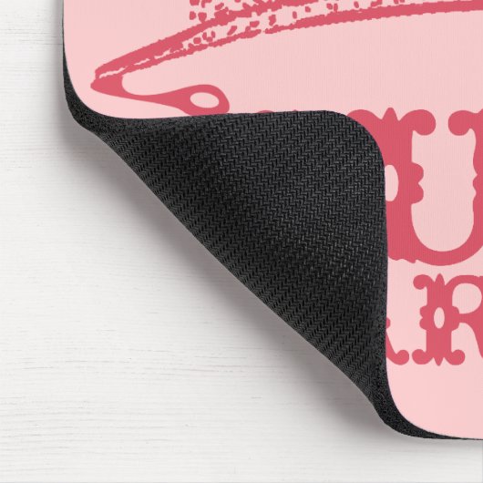 たった今結婚しましたプリンセスブライドティアラウェディング マウスパッド (コーナー)