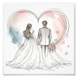 たった今結婚しましたプレミアムポスター フォトプリント           