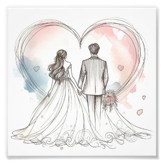 たった今結婚しましたプレミアムポスター フォトプリント           