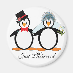 たった今結婚しましたペンゴス マグネット