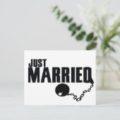たった今結婚しましたボール及びチェーン 案内ポストカード (スタンド正面)
