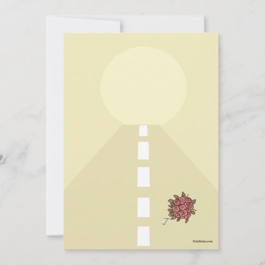 たった今結婚しましたポス結婚トズブランチ招待状イエル 招待状 (裏面)