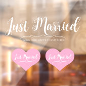 たった今結婚しましたモダンススタイリッシュクリッカスタムト車 ウィンドウサイン (シート2)