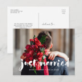 たった今結婚しましたモダンス結婚クリプトの写真 ポストカード (正面/裏面)