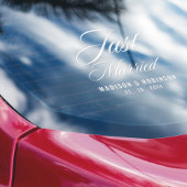 たった今結婚しましたモダンホワイトスクリプ高品質ト車 ウィンドウサイン