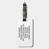 たった今結婚しましたラゲッジタグカスタマイズ – それ！ ラゲッジタグ (裏面縦)