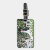 たった今結婚しましたラゲッジタグ付きレザーストラップ ラゲッジタグ (正面縦)