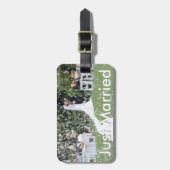 たった今結婚しましたラゲッジタグ付きレザーストラップ ラゲッジタグ (正面縦)