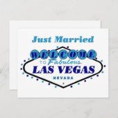 たった今結婚しましたラスベガスポストカード 案内ポストカード (正面/裏面)
