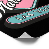 たった今結婚しましたラスベガス結婚の新郎新婦 ポスター (角)