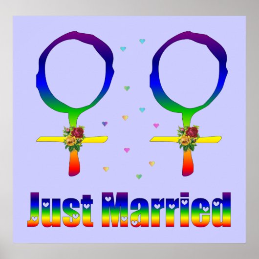 たった今結婚しましたレズビアン ポスター (正面)