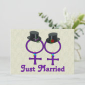 たった今結婚しましたレフォーマルズビアン 招待状 (スタンド正面)