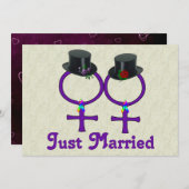 たった今結婚しましたレフォーマルズビアン 招待状 (正面/裏面)