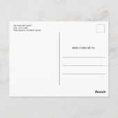 たった今結婚しました写真結婚の有空白の難 ポストカード (裏面)