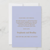 たった今結婚しました写真結婚の発表カード 招待状 (裏面)