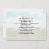 たった今結婚しました写真結婚発表招待状 招待状 (裏面)